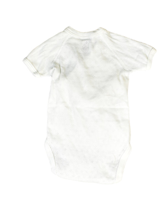 A White Bodysuits from Petit Bateau in size 0-3M for neutral. (Back View)