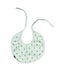 A Green Bibs from Oeuf in size O/S for neutral. (Front View)
