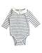 A White Bodysuits from Jacadi in size 0-3M for girl. (Front View)
