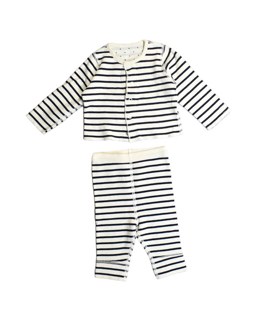 A White Leggings Sets from Petit Bateau in size 0-3M for girl. (Front View)