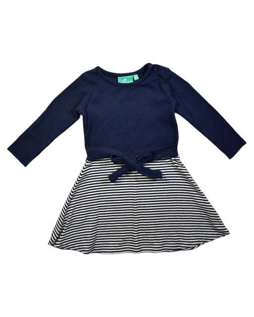 A Blue Long Sleeve Dresses from Little Green Radicals in size 12-18M for girl. (Front View)