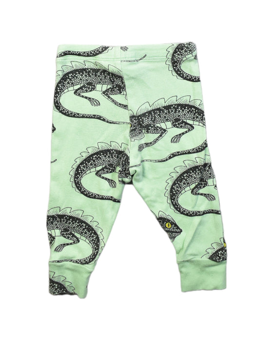 A Green Leggings from Mini Rodini in size 0-3M for boy. (Back View)