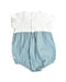 A Blue Bodysuits from Jacadi in size 12-18M for girl. (Back View)