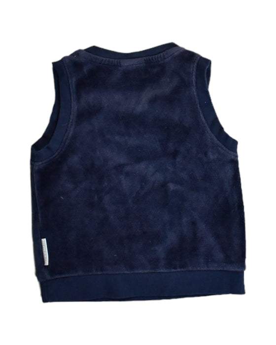 A Navy Sweater Vests from Polarn O. Pyret in size 6-12M for boy. (Back View)