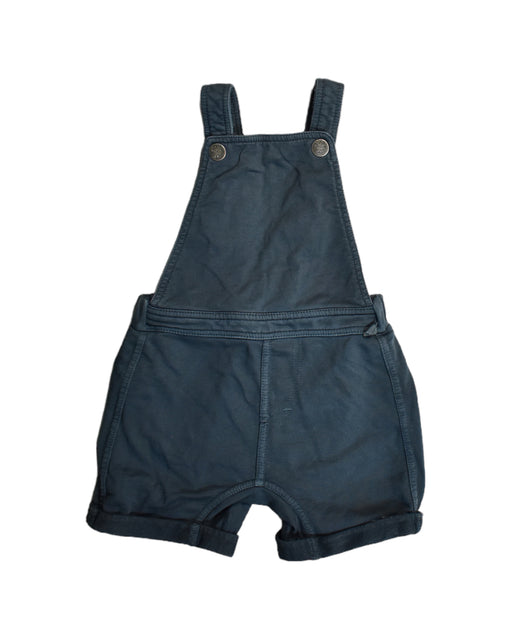 A Blue Overall Shorts from Eeni Meeni Miini Moh in size 6-12M for boy. (Front View)