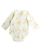 A White Bodysuits from Pehr in size 3-6M for boy. (Back View)