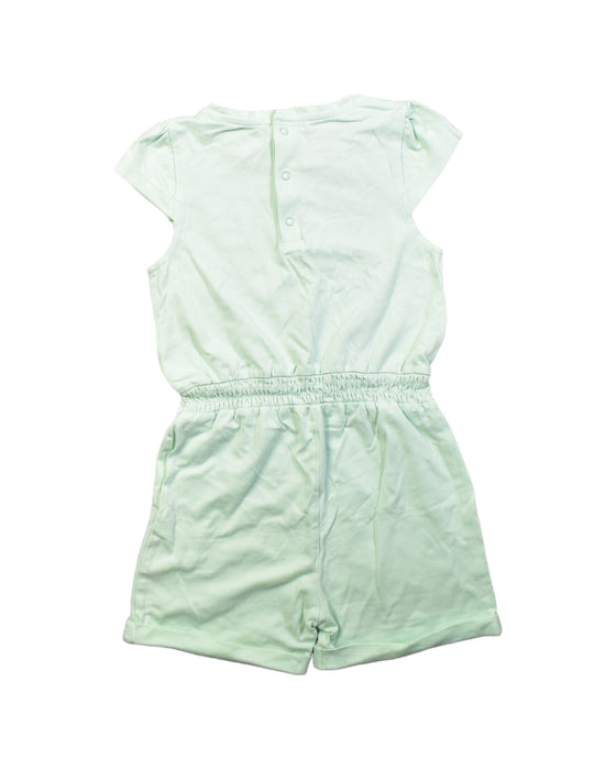A Green Overall Dresses from Guess in size 4T for girl. (Back View)