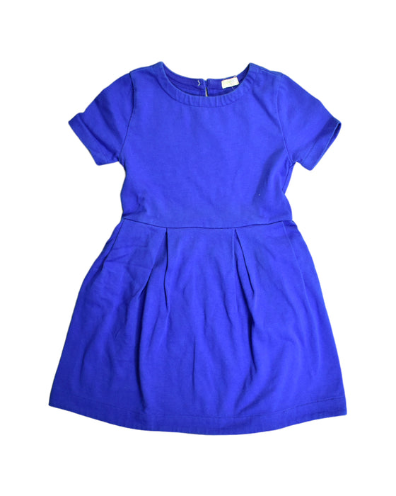 A Blue Short Sleeve Dresses from Crewcuts in size 4T for girl. (Front View)