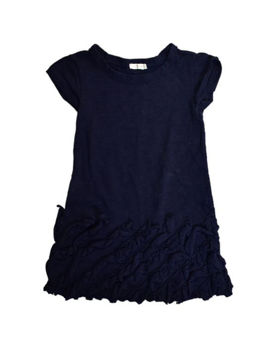 A Blue Short Sleeve Dresses from Crewcuts in size 3T for girl. (Front View)