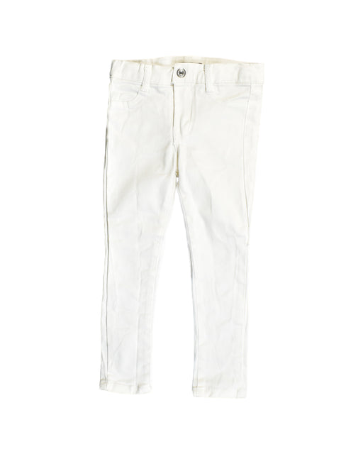 A White Casual Pants from 7 For All Mankind in size 4T for girl. (Front View)