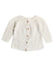 A White Cardigans from Seed in size 6-12M for girl. (Front View)