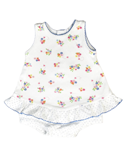 A White Bodysuits from Kissy Kissy in size 3-6M for girl. (Front View)