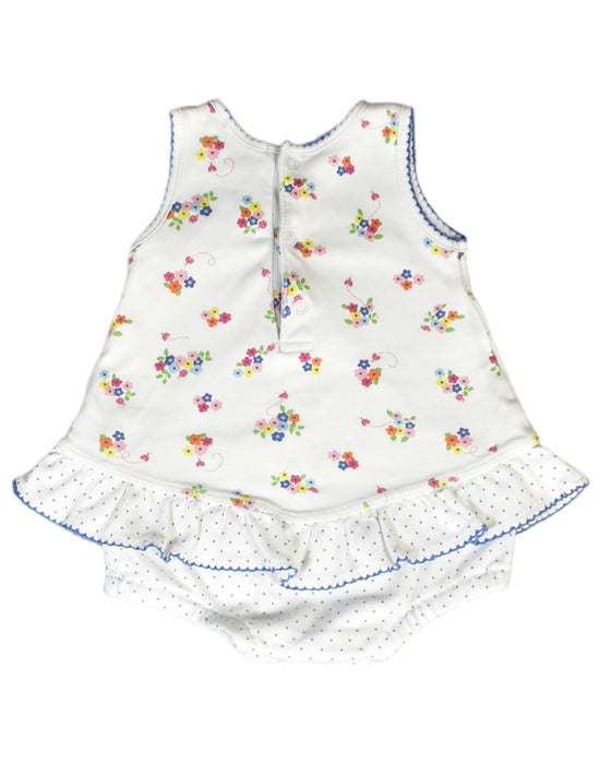 A White Bodysuits from Kissy Kissy in size 3-6M for girl. (Back View)