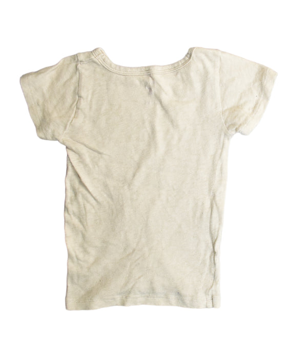 A Beige T Shirts from Crewcuts in size 4T for girl. (Back View)