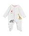 A White Onesies from John Lewis in size 0-3M for girl. (Front View)