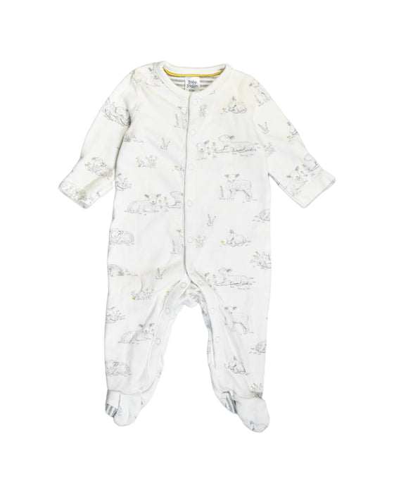 A White Jumpsuits from Boden in size 0-3M for boy. (Front View)