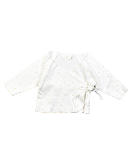 A White Long Sleeve Tops from Jamie Kay in size Newborn for boy. (Front View)