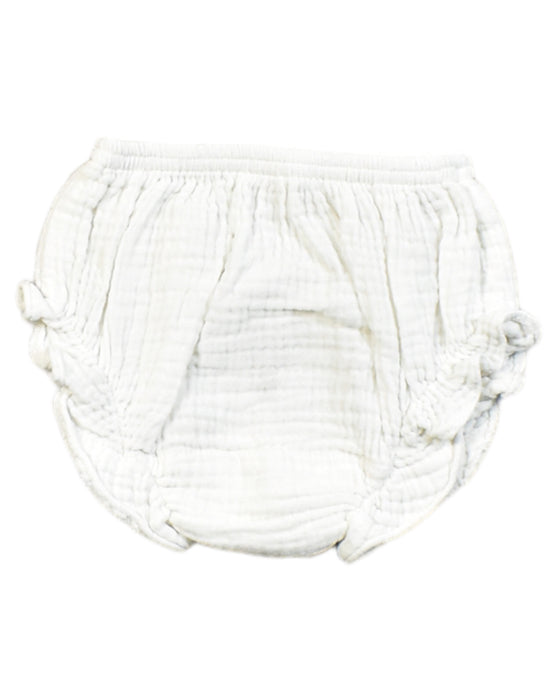 A White Bloomers from La Naem in size 3-6M for girl. (Back View)