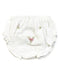 A White Bloomers from La Naem in size 3-6M for girl. (Front View)