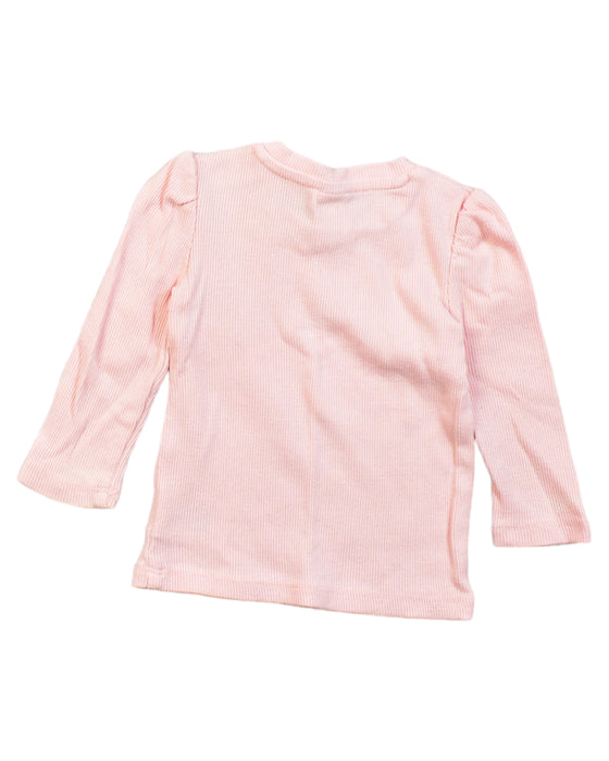 A Pink Long Sleeve Tops from Seed in size 3-6M for girl. (Back View)