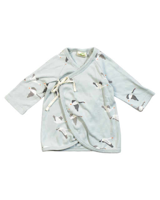 A Blue Long Sleeve Tops from Nature Baby in size 3-6M for boy. (Front View)