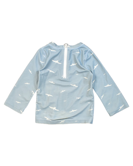 A Blue Rash Guards from Toshi in size 6-12M for boy. (Back View)