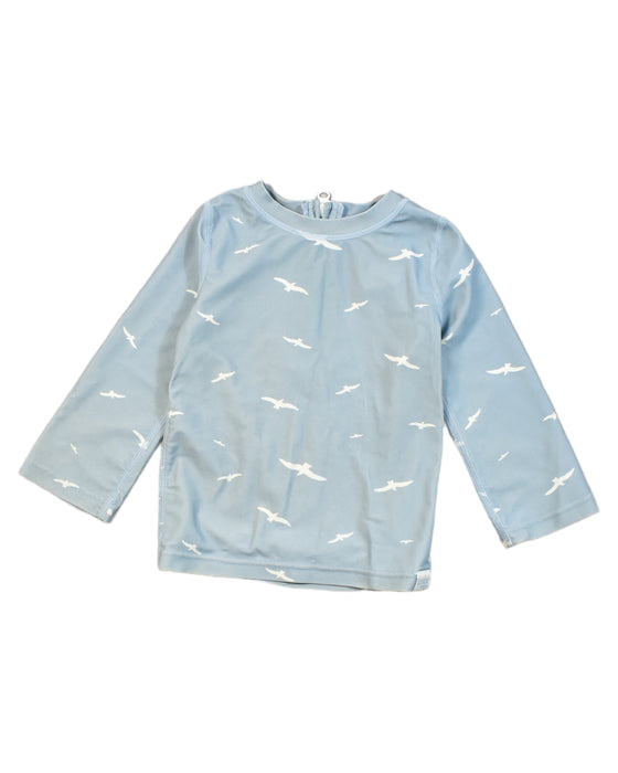 A Blue Rash Guards from Toshi in size 6-12M for boy. (Front View)