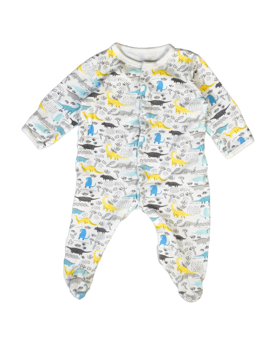 A White Jumpsuits from Mamas & Papas in size 3-6M for boy. (Front View)