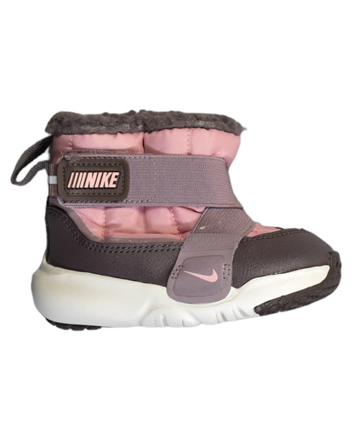 A Pink Winter Boots from Nike in size 18-24M for girl. (Front View)