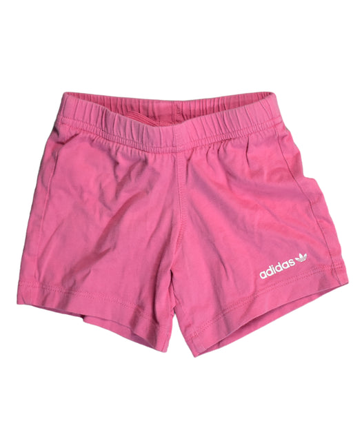 A Pink Shorts from Adidas in size 6-12M for girl. (Front View)