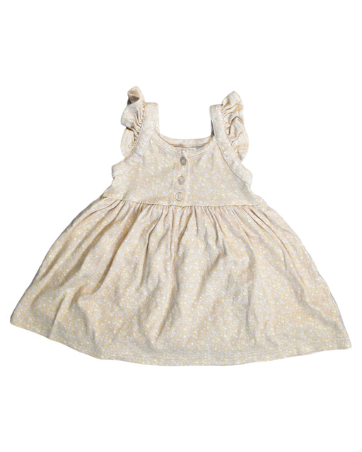 A Yellow Sleeveless Dresses from Jamie Kay in size 6-12M for girl. (Front View)