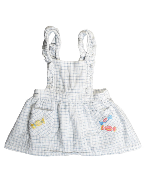 A White Sleeveless Dresses from Gingersnaps in size 6-12M for girl. (Front View)