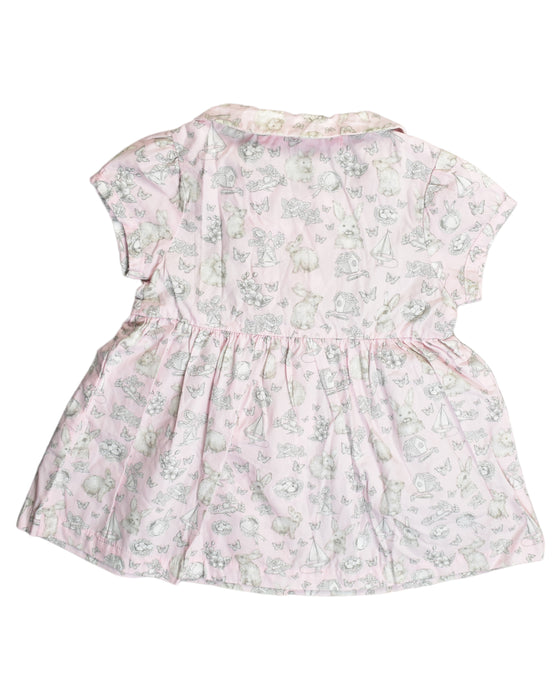 A Pink Short Sleeve Dresses from Gingersnaps in size 12-18M for girl. (Back View)