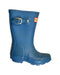 A Blue Rain Boots from Hunter in size 3T for neutral. (Front View)
