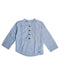 A Blue Long Sleeve Polos from Louis Louise in size 2T for boy. (Front View)
