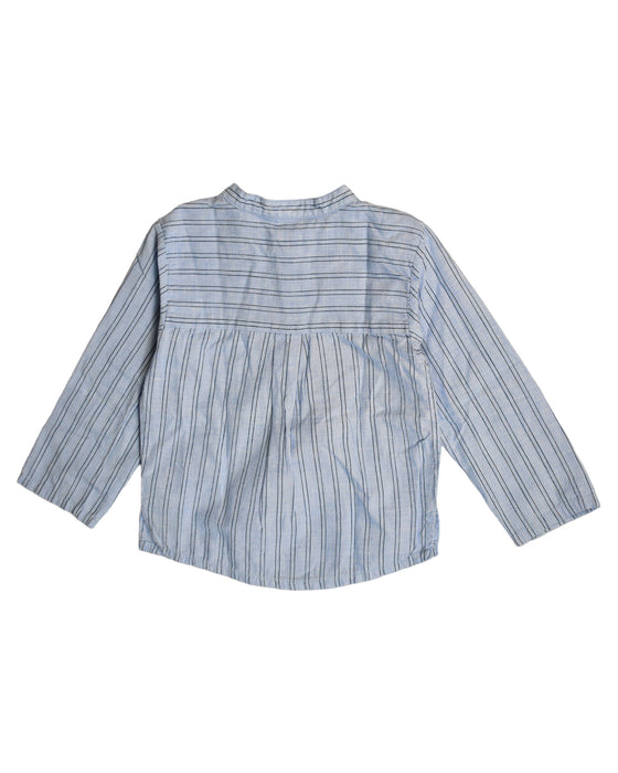 A Blue Long Sleeve Polos from Louis Louise in size 2T for boy. (Back View)