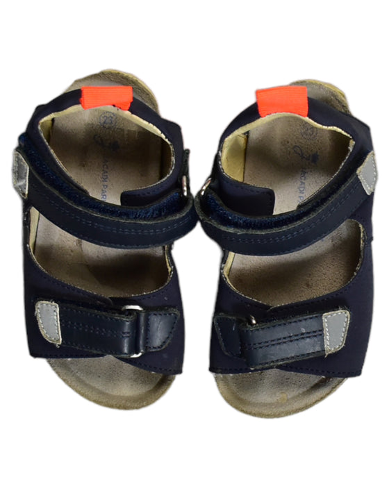 A Blue Sandals from Jacadi in size 18-24M for boy. (Back View)
