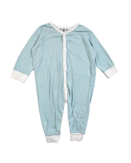 A Blue Jumpsuits from Petit Bateau in size 12-18M for boy. (Front View)
