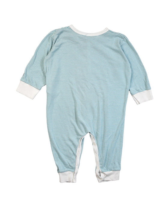 A Blue Jumpsuits from Petit Bateau in size 12-18M for boy. (Back View)
