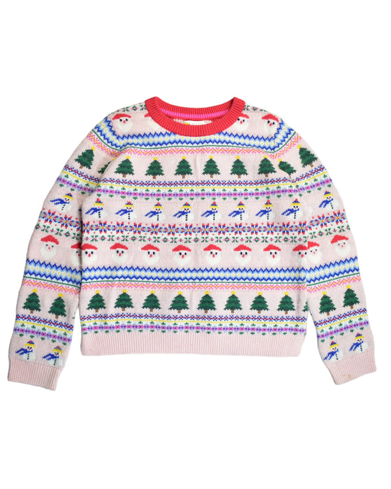 A Pink Knit Sweaters from Boden in size 9Y for girl. (Front View)