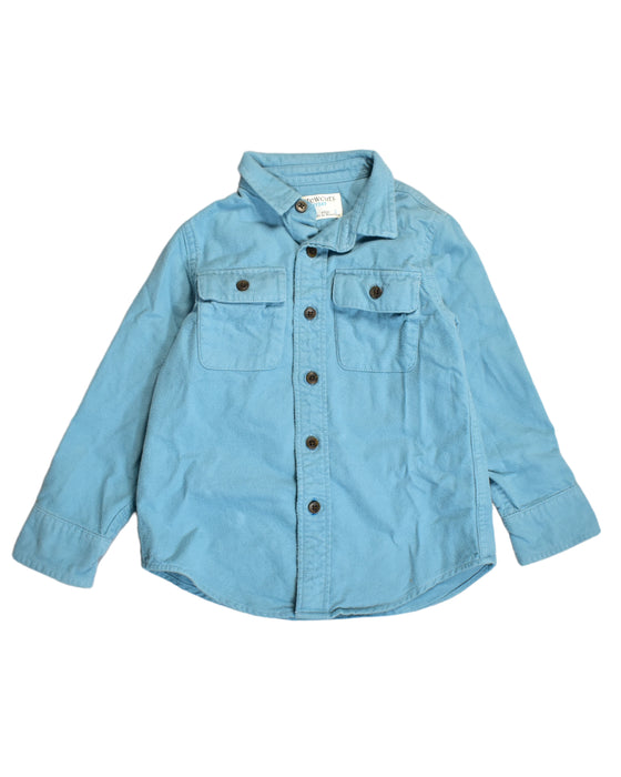 A Blue Shirts from Crewcuts in size 3T for boy. (Front View)