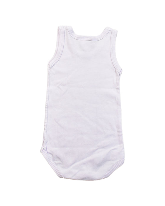 A White Bodysuits from Petit Bateau in size 3-6M for neutral. (Back View)