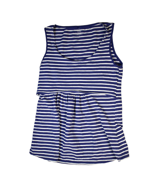 A Blue Sleeveless Tops from Spring in size M for maternity. (Front View)