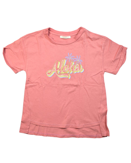 A Pink Short Sleeve T Shirts from Gingersnaps in size 14Y for girl. (Front View)