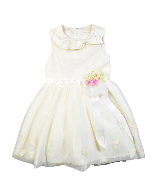 A Ivory Sleeveless Dresses from Nicholas & Bears in size 6T for girl. (Front View)