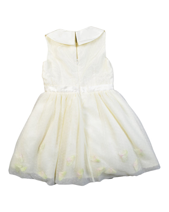 A Ivory Sleeveless Dresses from Nicholas & Bears in size 6T for girl. (Back View)