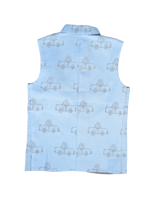 A Blue Outerwear Vests from Little Stars in size 5T for boy. (Back View)