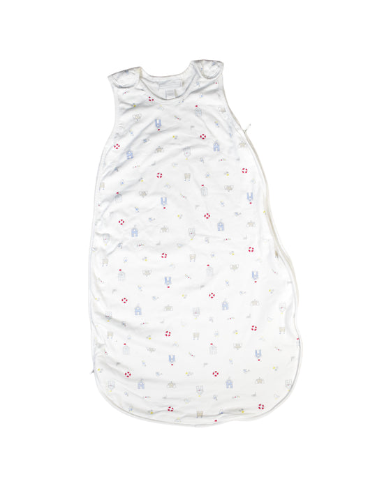 A White Sleepsacs from The Little White Company in size 0-3M for neutral. (Front View)