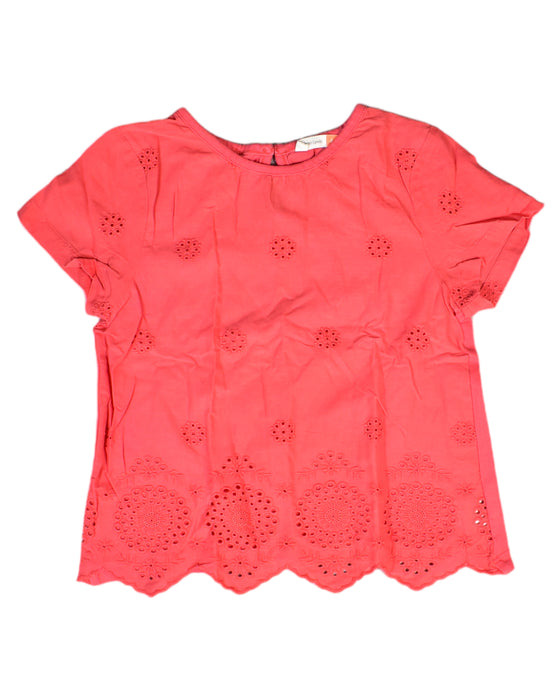 A Pink Short Sleeve Tops from John Lewis in size 4T for girl. (Front View)