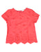 A Pink Short Sleeve Tops from John Lewis in size 4T for girl. (Front View)